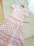 ORANGE JUICE Printed Tops With Long Skirts Sets